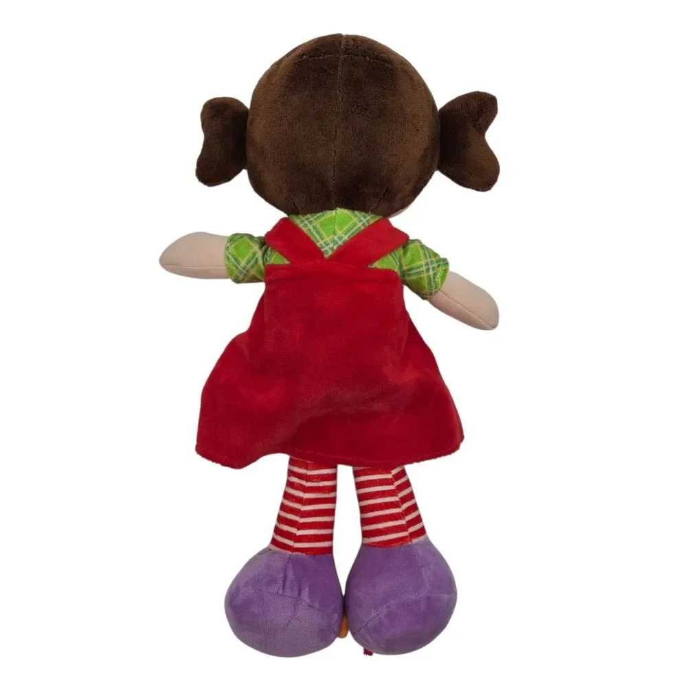 Linzy Plush Learn to Dress Rag Doll Activity Sensory Zipper Button Tie Shoe Toy